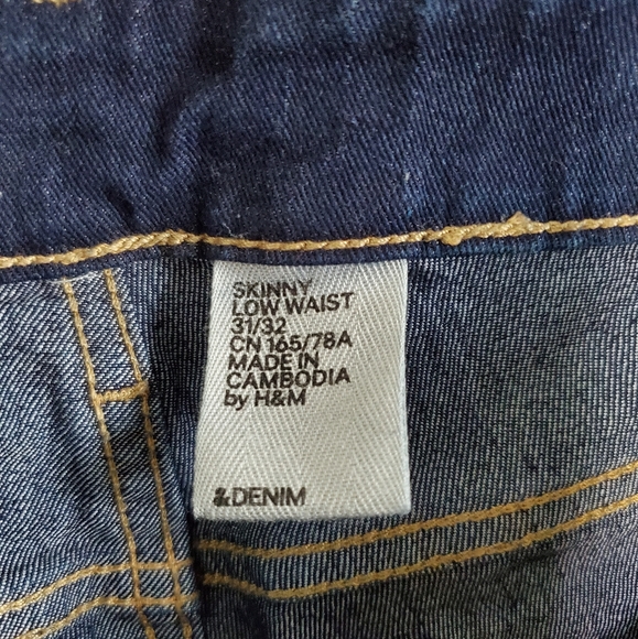 H&M &DENIM Low Rise Skinny Jeans - Picture 6 of 6